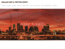 Tablet Screenshot of dallastattooexpo.com